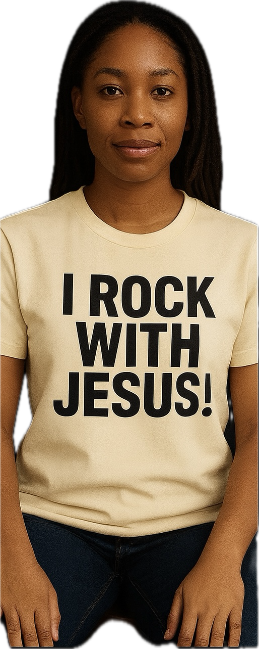 I ROCK WITH JESUS!™ Unisex Tee – Bold Faith Meets Everyday Style