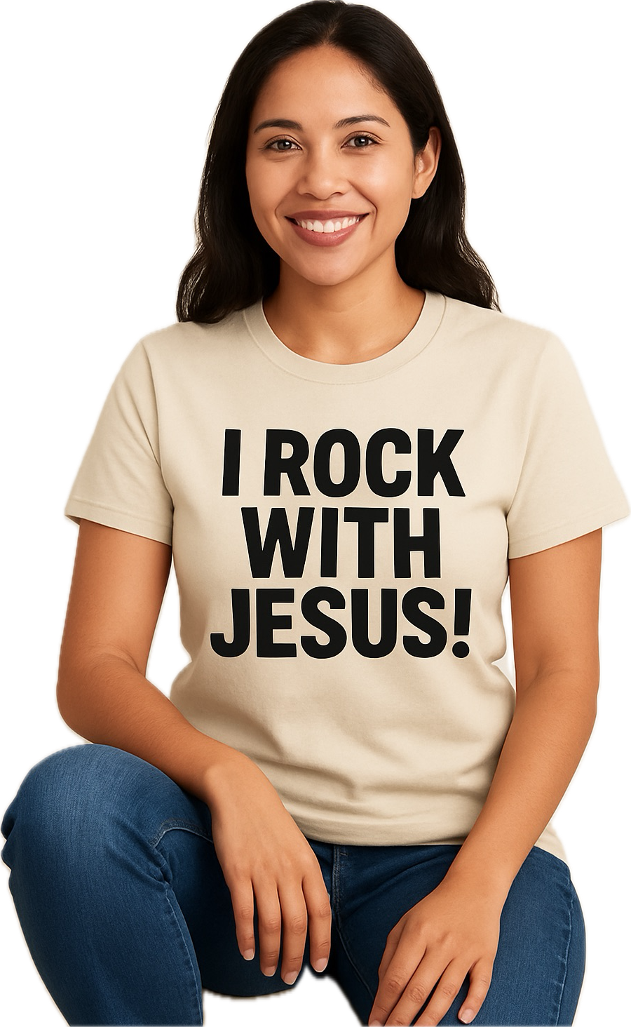 I ROCK WITH JESUS!™ Unisex Tee – Bold Faith Meets Everyday Style